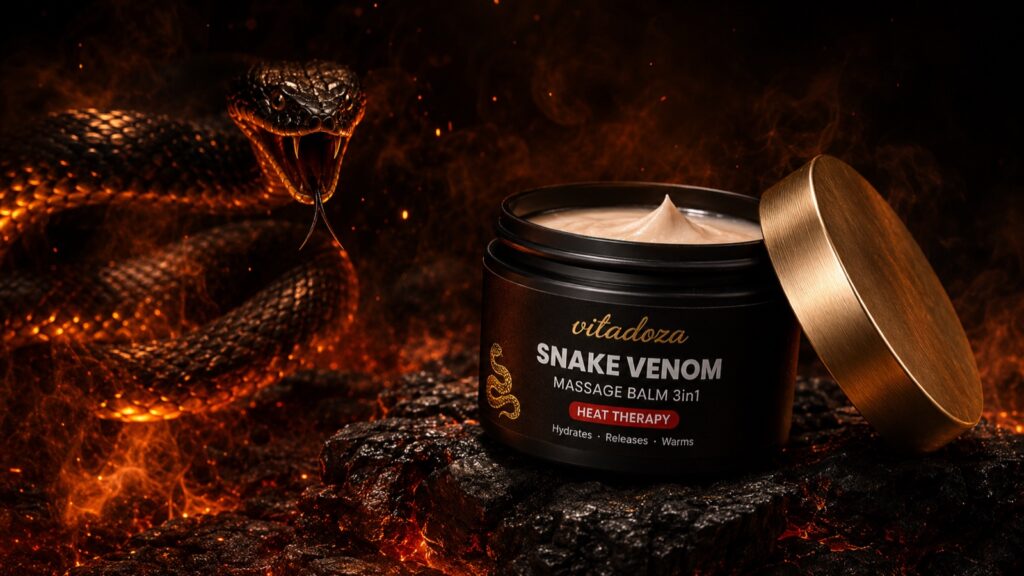 Snake Venom загряващ масажен балсам 3 в 1