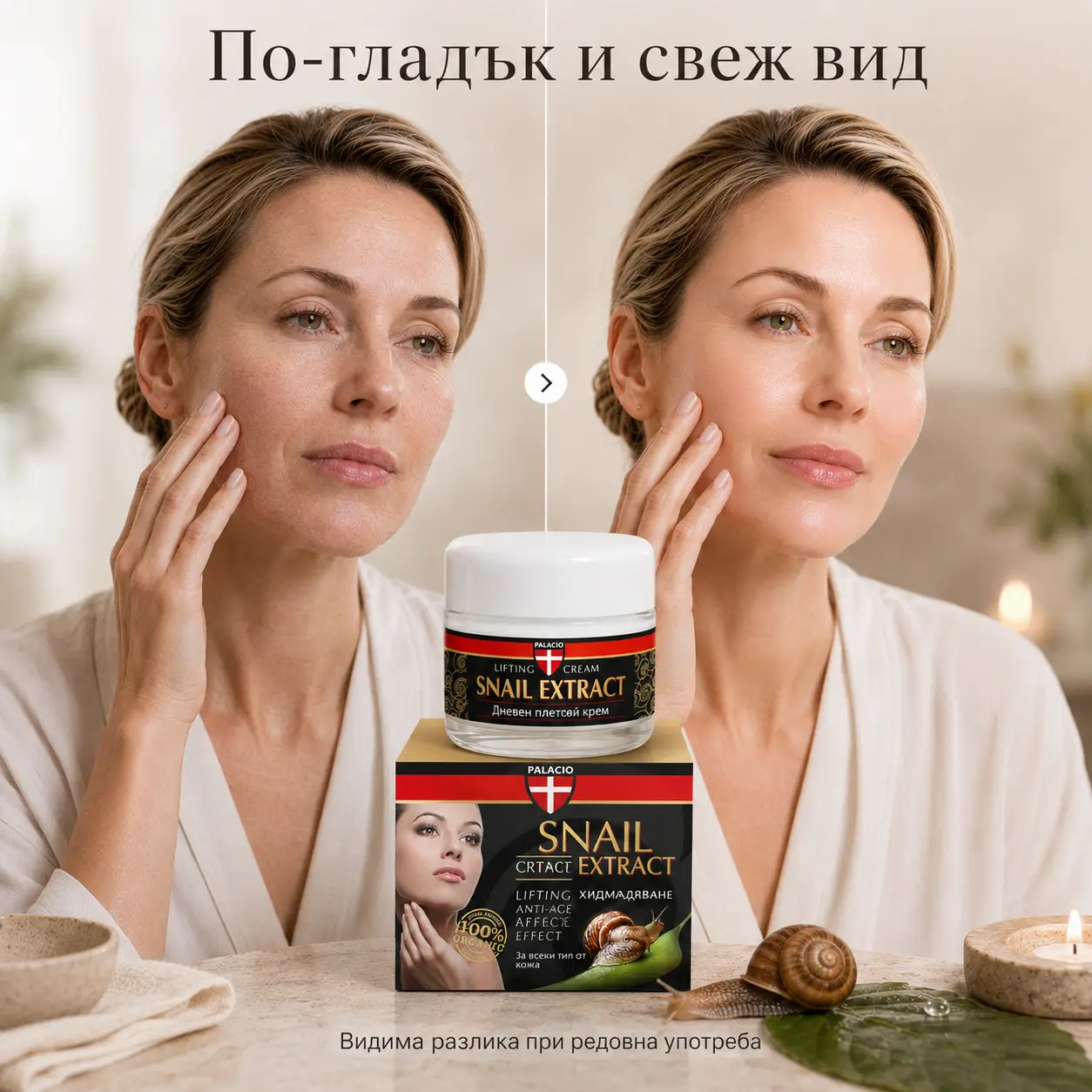 PALACIO Snail Extract Anti-age Face Cream Крем с охлюв 50 мл