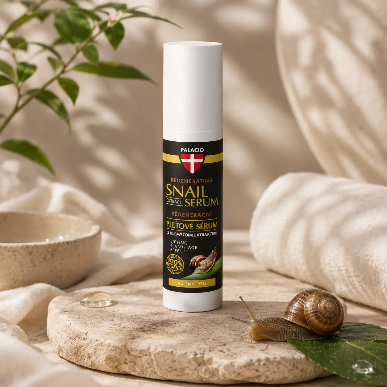 PALACIO Snail Extract Nourishing Serum Серум с екстрат от охлюв 50 мл