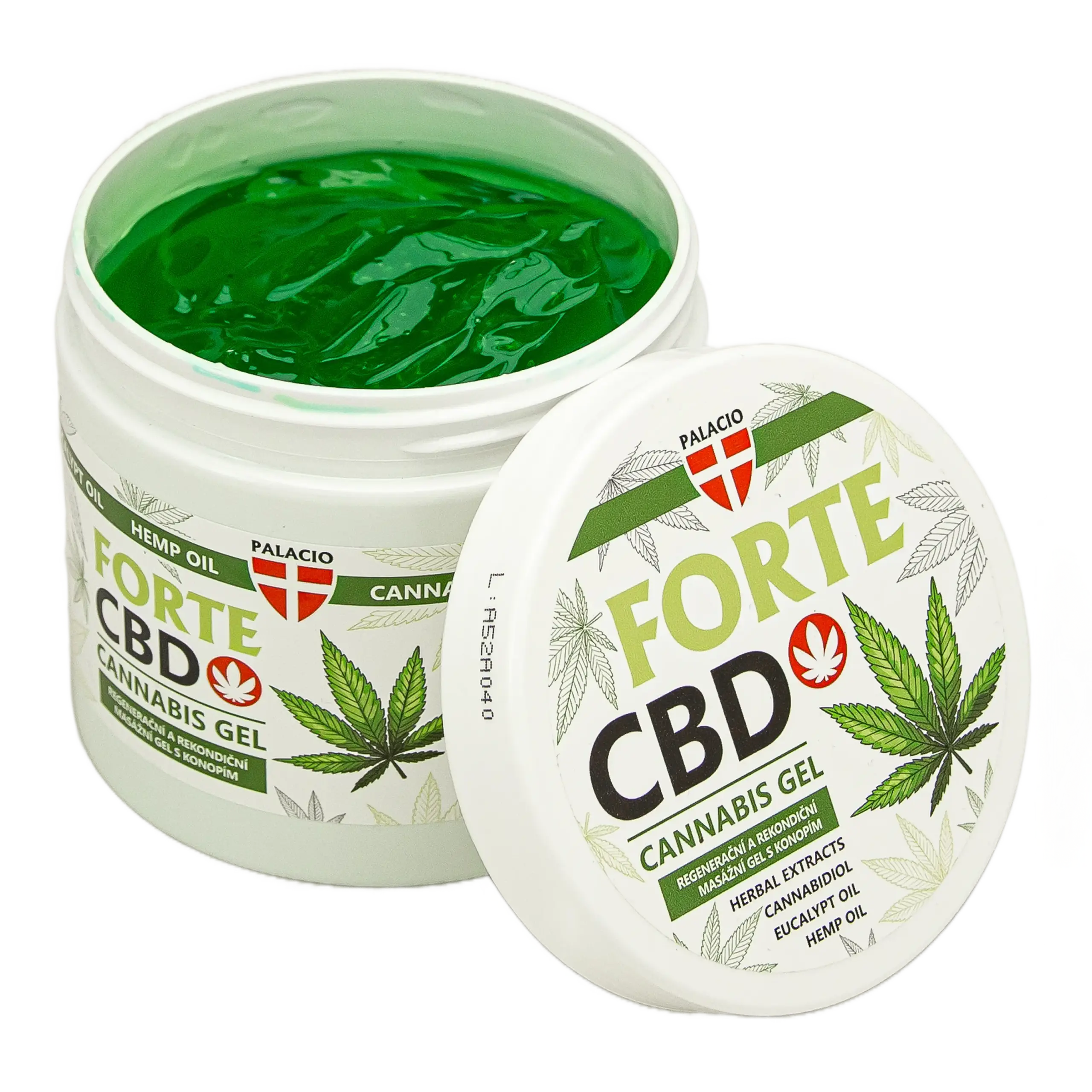 PALACIO Forte CBD Massage Gel Охлаждащ масажен гел с Канабидол 600 мл
