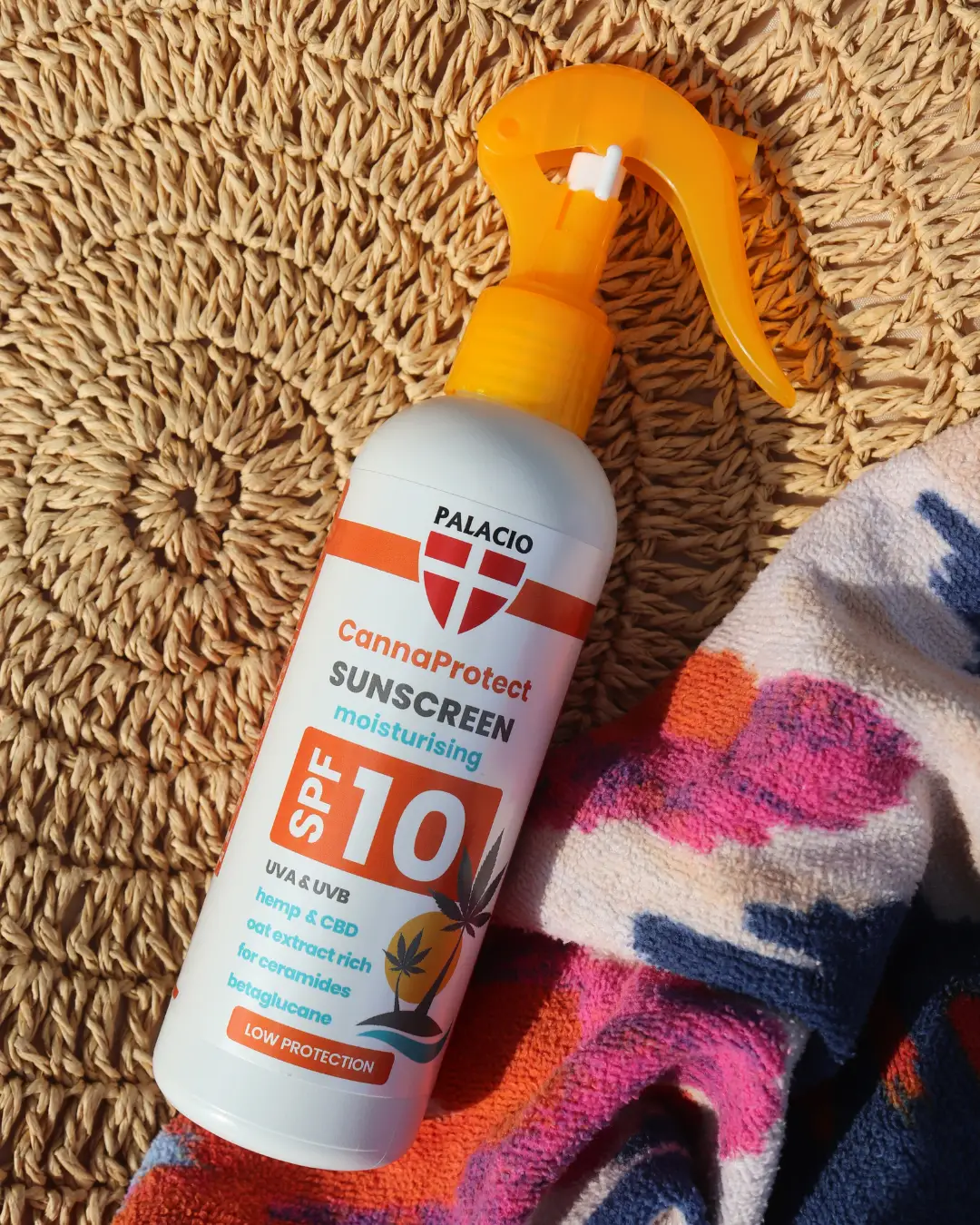 PALACIO CannaProtect Sunscreen Milk SPF10 Слънцезащитно мляко с коноп 200 мл