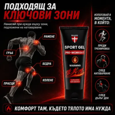 PALACIO Cannabis Sport Forte е иновативен загряващ гел, създаден да отговори на нуждите на тялото преди и след интензивно физическо натоварване.