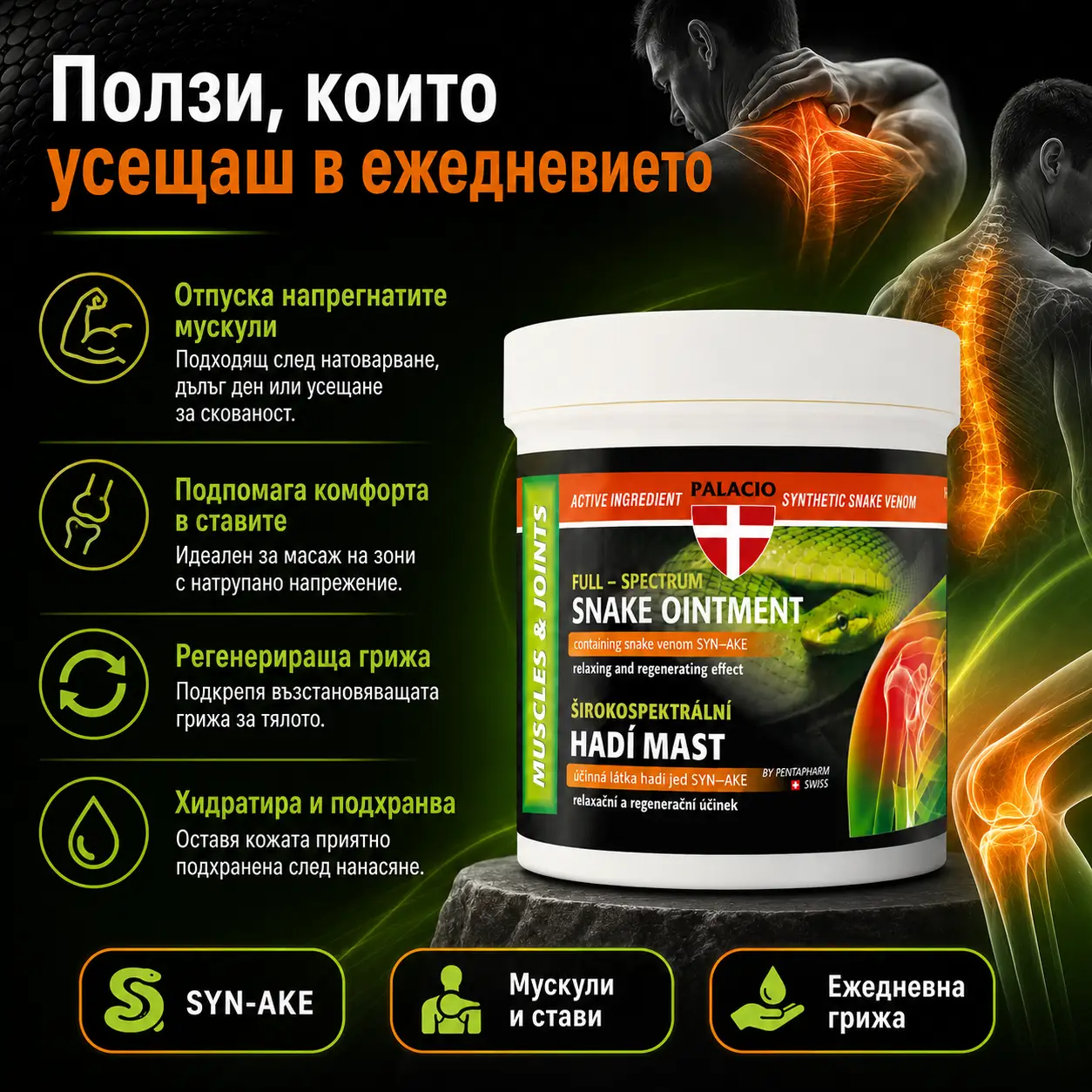 PALACIO SYN-AKE Регенериращ мехлем със змийска отрова - 125 ml