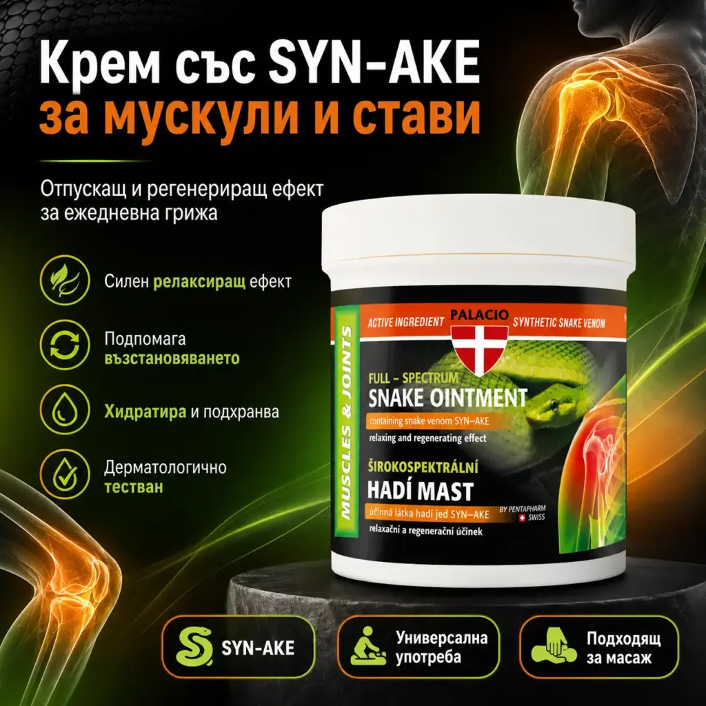 Крем със SYN-AKE за мускули и стави