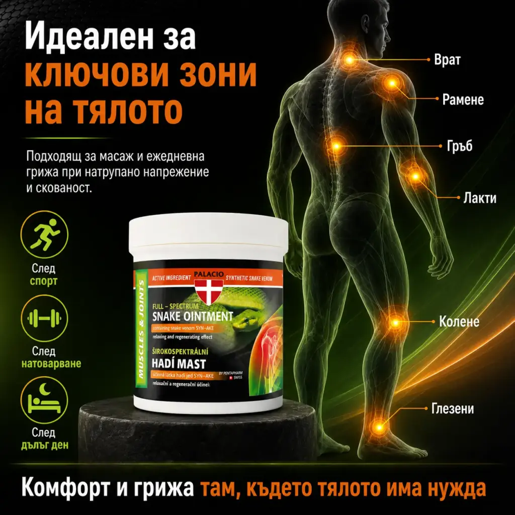 Подходящ за ключови зони на тялото