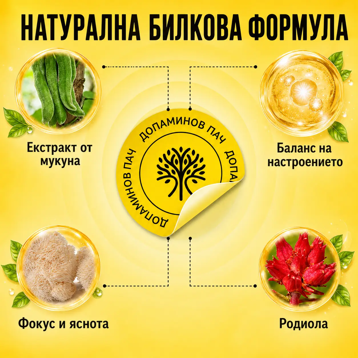 Пачове за фокус, настроение и мотивация - 30 броя